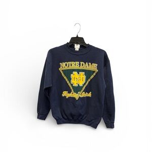 Vintage Notre Dame Fighting Irish Navy Crewneck Sweater